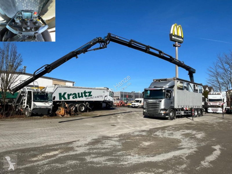 شاحنة Scania G 410 6x2 Pritsche Heckkran...