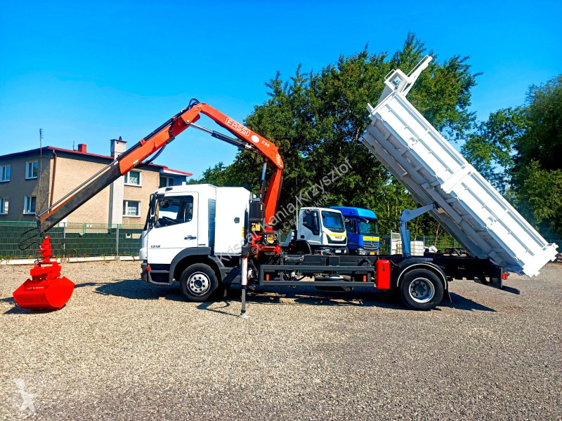 Mercedes 1318N Kipper Crane HDS Fassi F95 truck