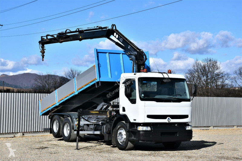 شاحنة Renault 320 *KIPPER 6,30m+HIAB 122B-2 DUO