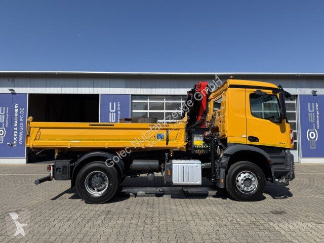 Camion Mercedes AROCS 1843 4x2 Kipper Kran...