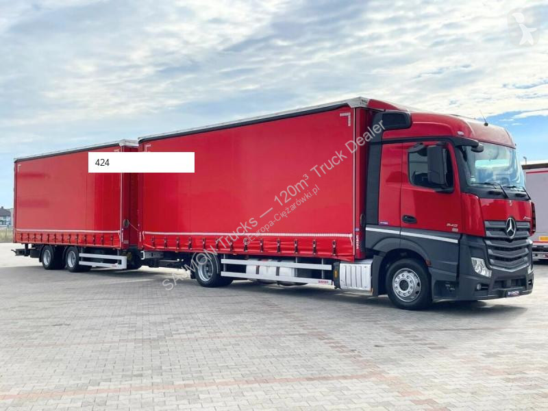 شاحنة مقطورة Mercedes ACTROS / ZESTAW TANDEM...