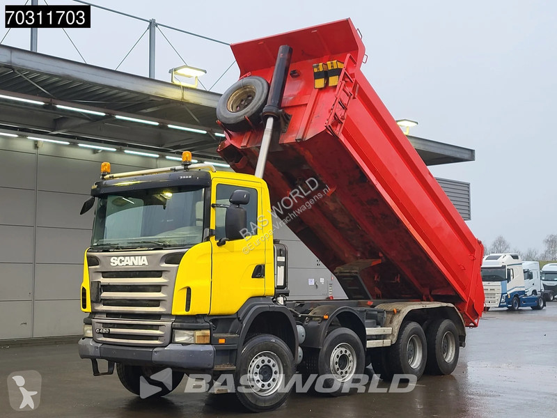 Camion benne Scania G 420 8X6 8x6 18m3 KH Kipper Steel suspension Big ...