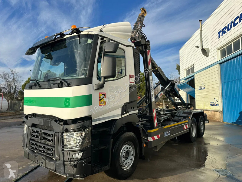 شاحنة Renault C430 portacontenedor de gancho