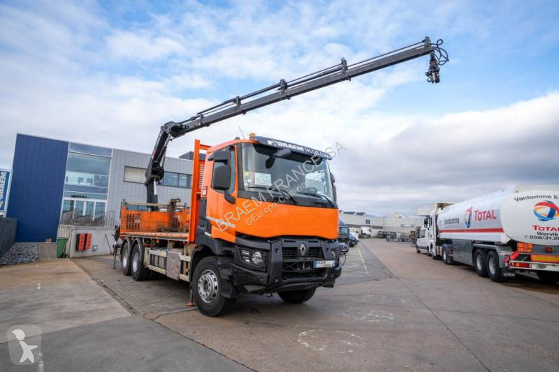 شاحنة Renault  C 430 DXI-6X4+ HIAB 18T/m / 3 EXT
