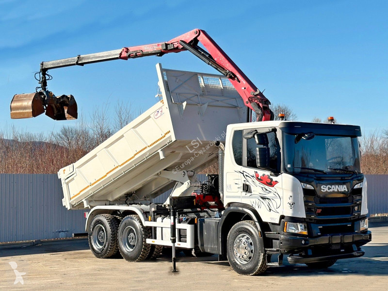 شاحنة Scania 410 Kipper 4,90m * HMF 1643 + FUNK...