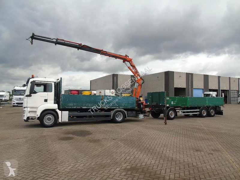 شاحنة MAN 18.440 + ATLAS 165 + EURO 5 + TRAILER...
