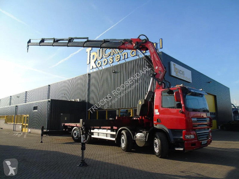 شاحنة DAF 85510 + FASSI 80TON 6x + 8X2 + EURO 5...