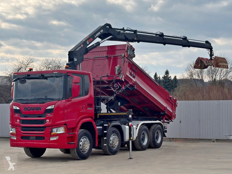 شاحنة Scania 450 Kipper*HIAB X - HIDUO 188 *...