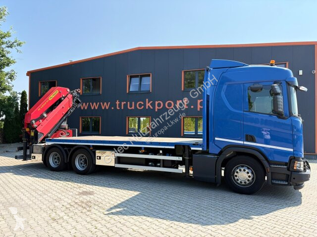 شاحنة Scania R500 6x4 Pritsche mit Kran...