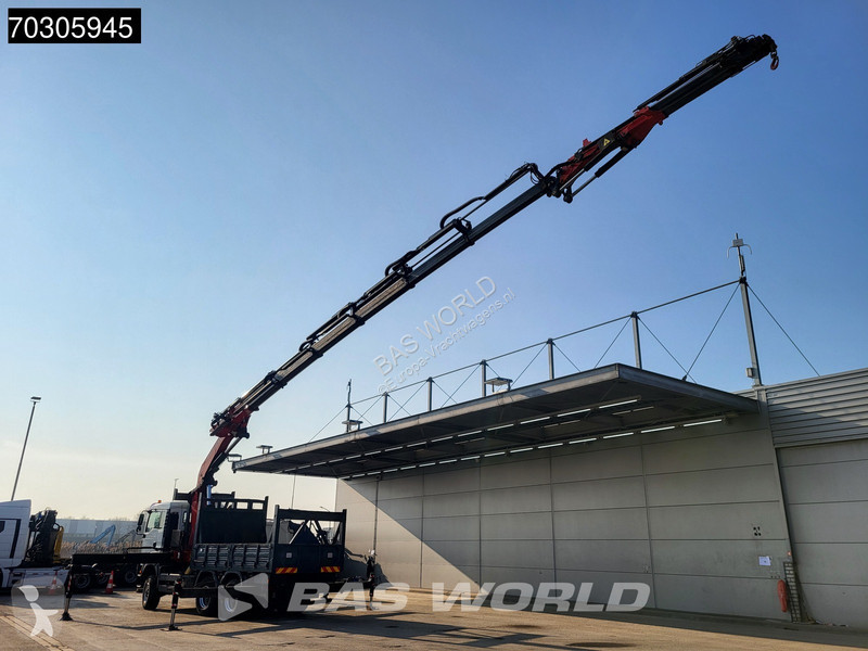 شاحنة MAN 33.350  6X6 Fassi F600 Crane Kran +...