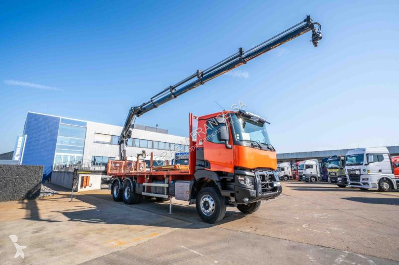 شاحنة Renault  K380 DXI -6x4+HIAB 21 T/m+4 EXT