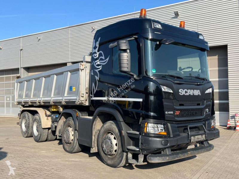 شاحنة Scania G 410 8x4 4-Achs Kipper XT Bordmatik