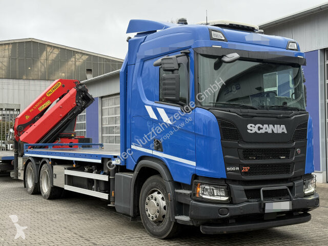 شاحنة Scania R500 6x4 Pritsche mit Kran...