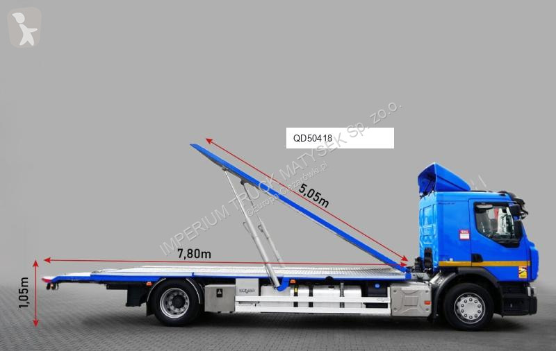 شاحنة Renault D WIDE 380 DE11 / 4X2 / LAWETA 8...