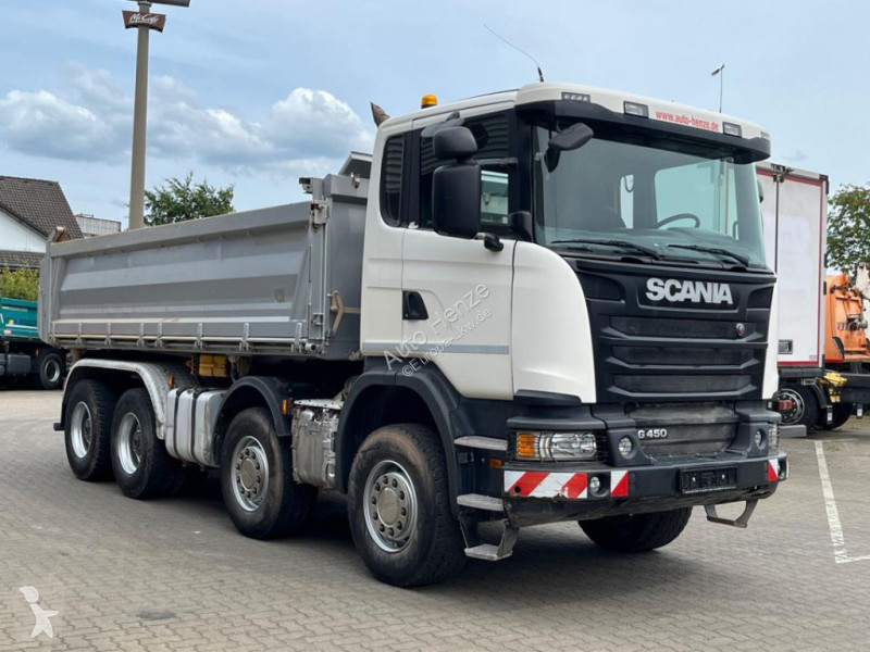 شاحنة Scania G 450 8x4 4-Achs Kipper Bordmatik