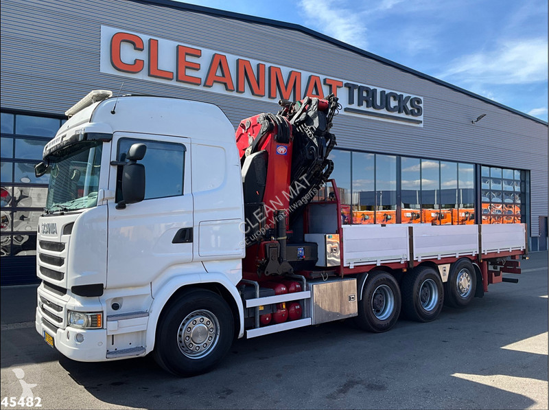 شاحنة Scania 490 8x4 Euro 6 etarder HMF 60...
