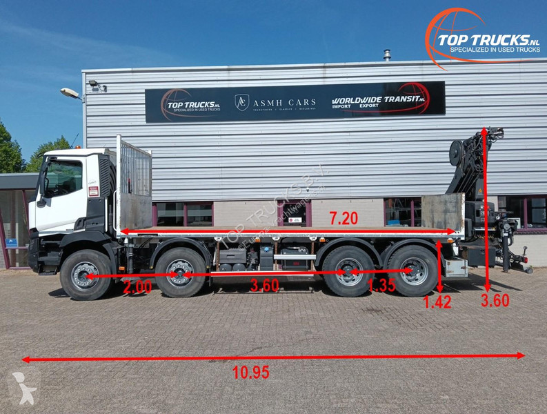 شاحنة Renault C430 8x4 - HIAB 22TM Crane,...