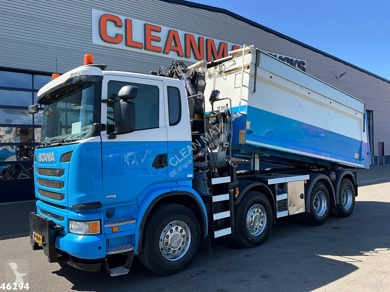 شاحنة Scania 410 Euro 6 HMF 16 Tonmeter Z-kraan