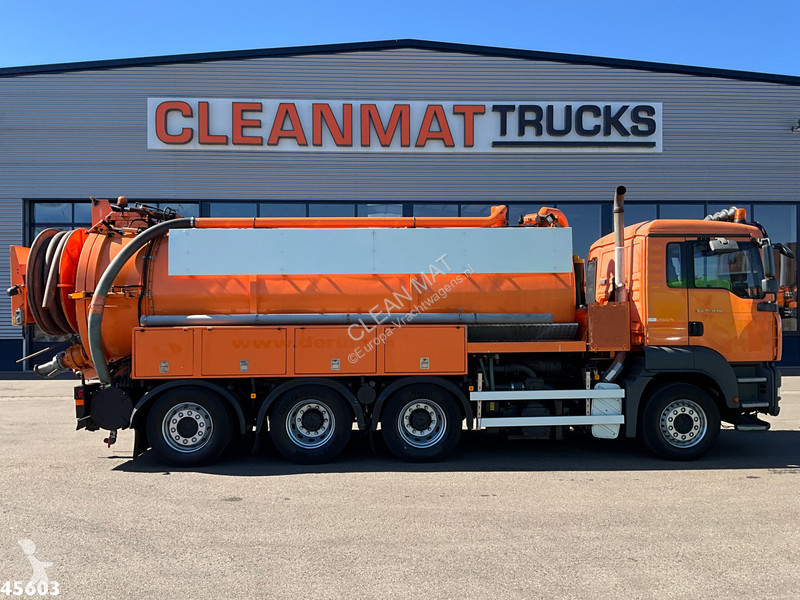 شاحنة MAN 35.440 8x4 Wicom Saug/spul opbouw