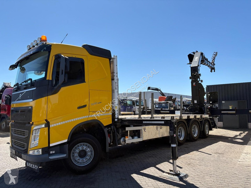 شاحنة Volvo 500 + HIAB 638 E-6 + JIB 6x + 8X4...