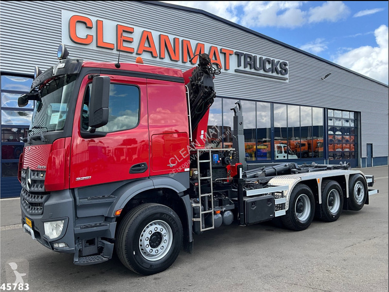 Camion Mercedes 3251 8x4 Euro 6 HMF 26 Tonmeter...