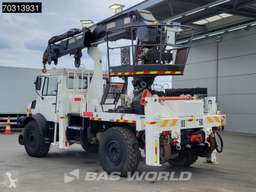 Камион Mercedes Unimog U 1750L38 4X4 4x4 Road-rail truck HIAB 260 AW Crane Manual