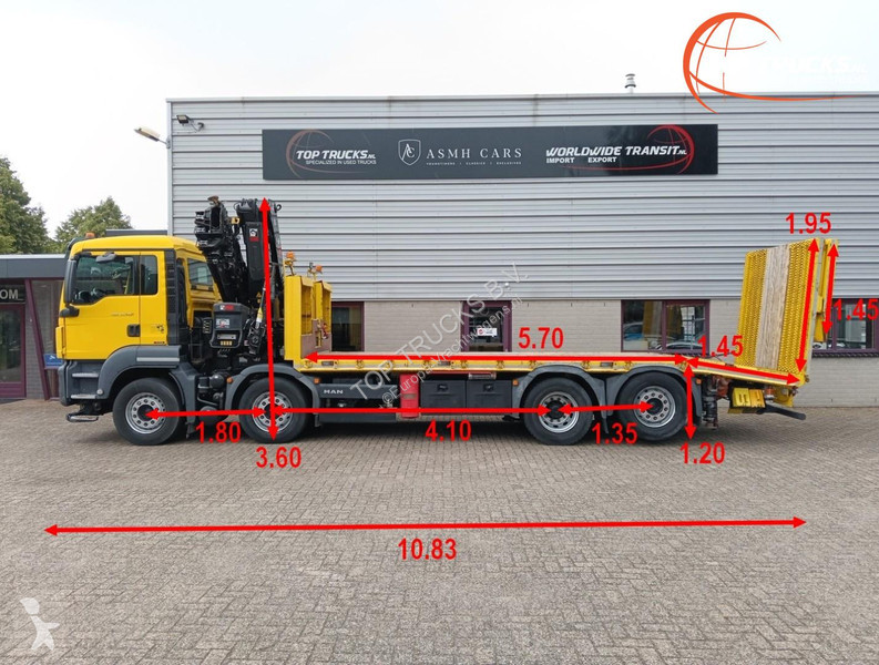 شاحنة MAN 35.500 8x2 - Hiab 37.7TM Crane,...