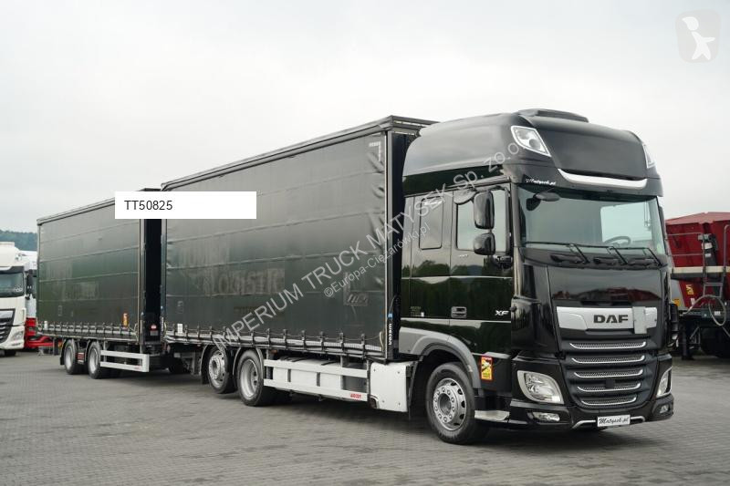 شاحنة مقطورة DAF XF 480 / ZESTAW TANDEM 120 M3...
