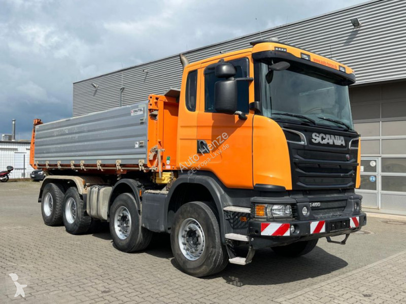 شاحنة Scania G 450 8x4 4-Achs Kipper Bordmatik