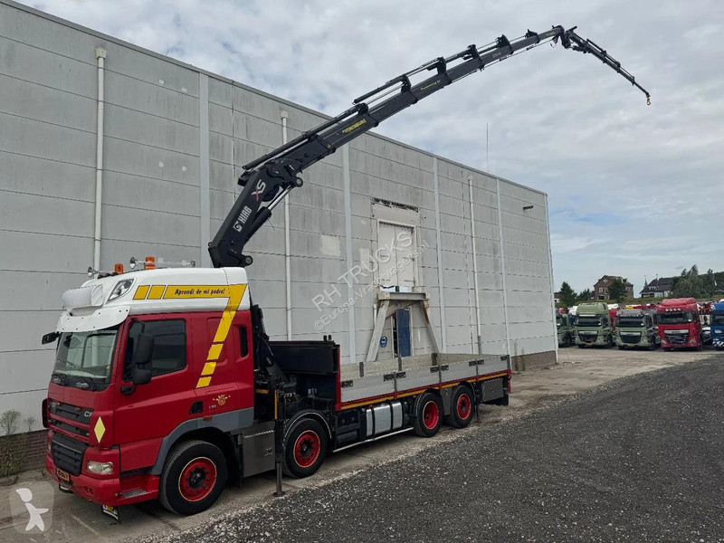 شاحنة DAF 85460 8X2 HIAB 477E-7 + JIB 75X +...