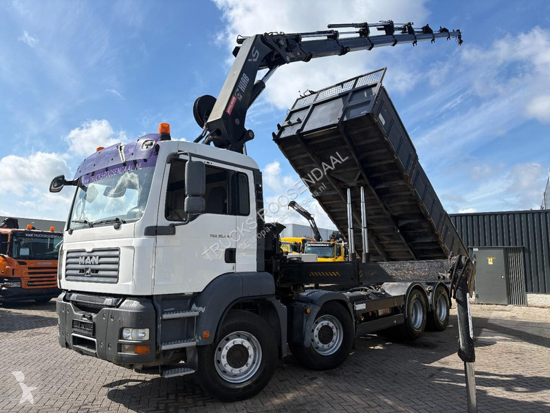 شاحنة MAN 35.440 + HIAB 322 E-7 HIPRO + TIPPER...