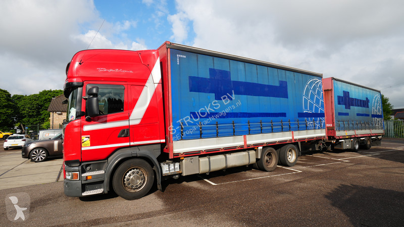Camion Scania 400 6x2 curtainside in combo with...