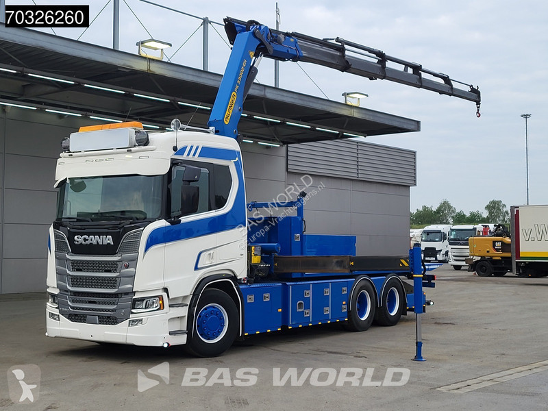 شاحنة Scania R580 R 6X2 Abschleppwagen alfinger...