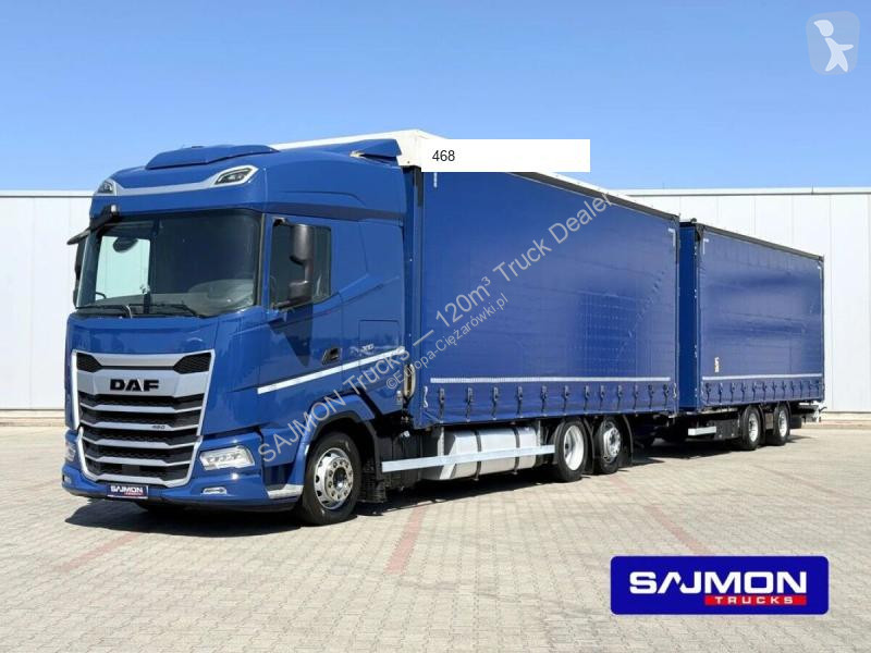 شاحنة مقطورة DAF XG 480 / ZESTAW TANDEM 120 M3...