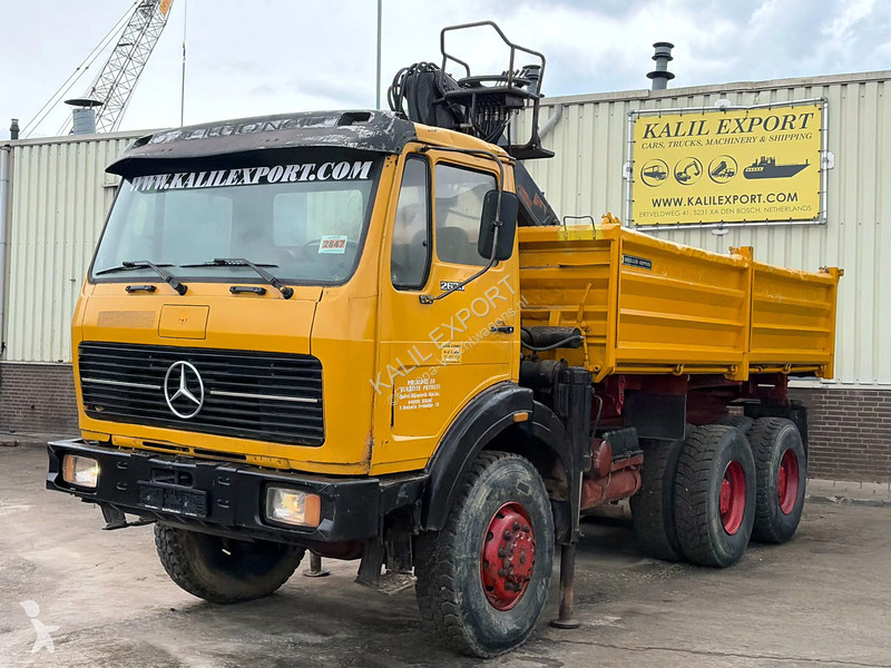 Ciężarówka Mercedes SK Kipper + Crane 6x6 V8...