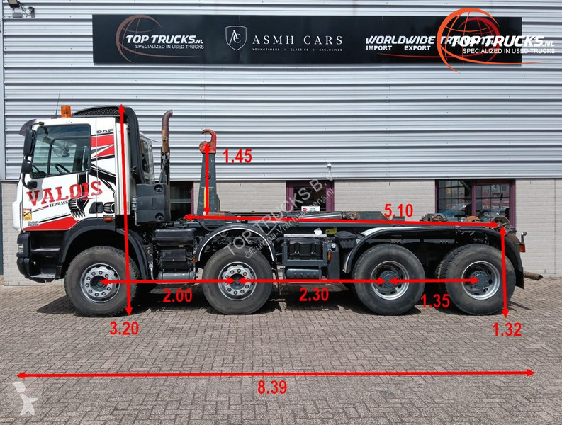 شاحنة DAF FAD 85410 8x4 - Marrel 20t. Hooklift,...