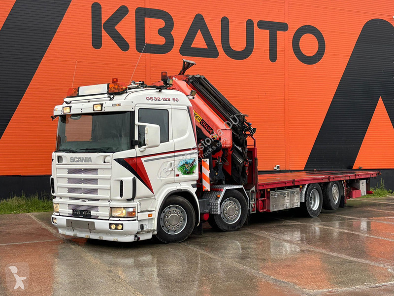 شاحنة Scania R 124 8x2*6 PK 72002 + JIB /...