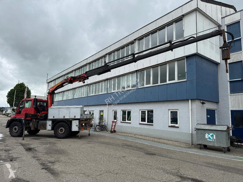 شاحنة Unimog 4X4 + PALFINGER PK 16502 + REMOTE...