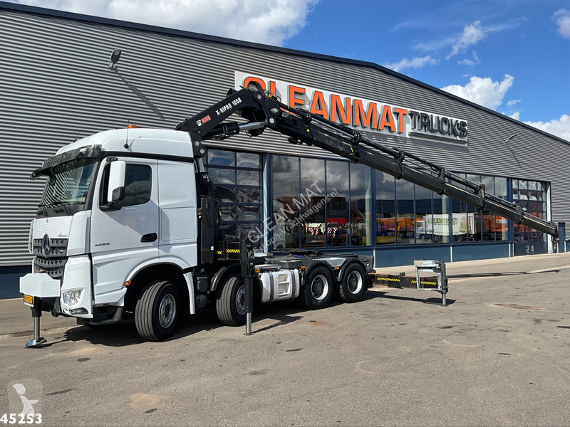 شاحنة Mercedes 3253 8x4 Hiab 105 Tonmeter...