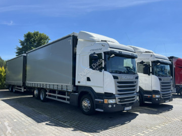 Камион Scania G R410 bez EGR Zabudowy Wecon 120m Dach Podnoszony Zestaw Tandem