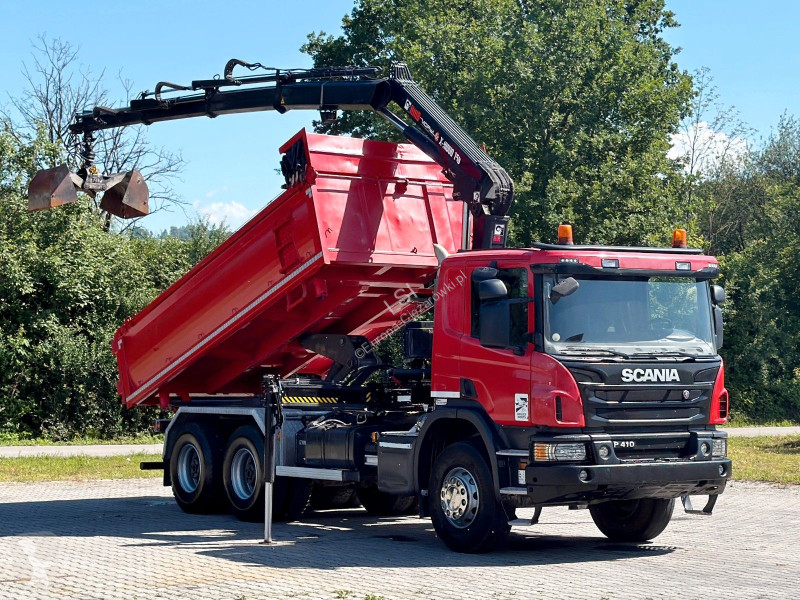 Kran Scania P 410 Kipper 4,95m * KRAN/FUNK +...