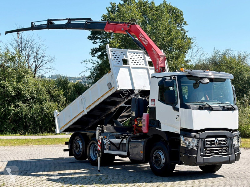 Камион Renault C 380* KIPPER 4,50 m* KRAN/FUNK...
