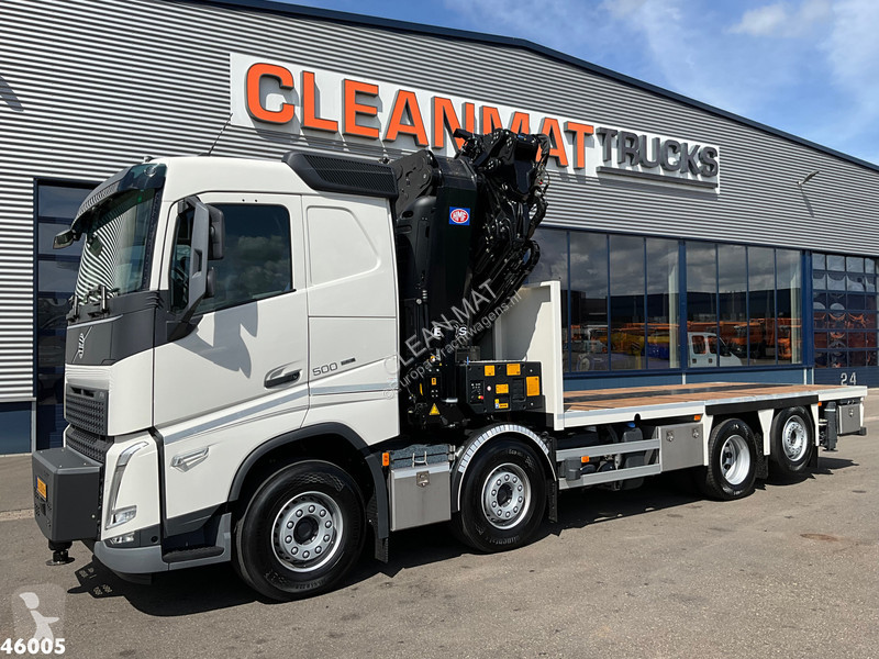 شاحنة Volvo 500 Euro 6 8x2 HMF 95 Tonmeter...