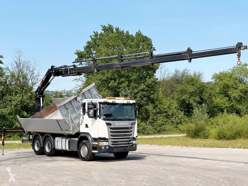 شاحنة Scania 410 * Kipper 5,20 m + KRAN/FUNK *...