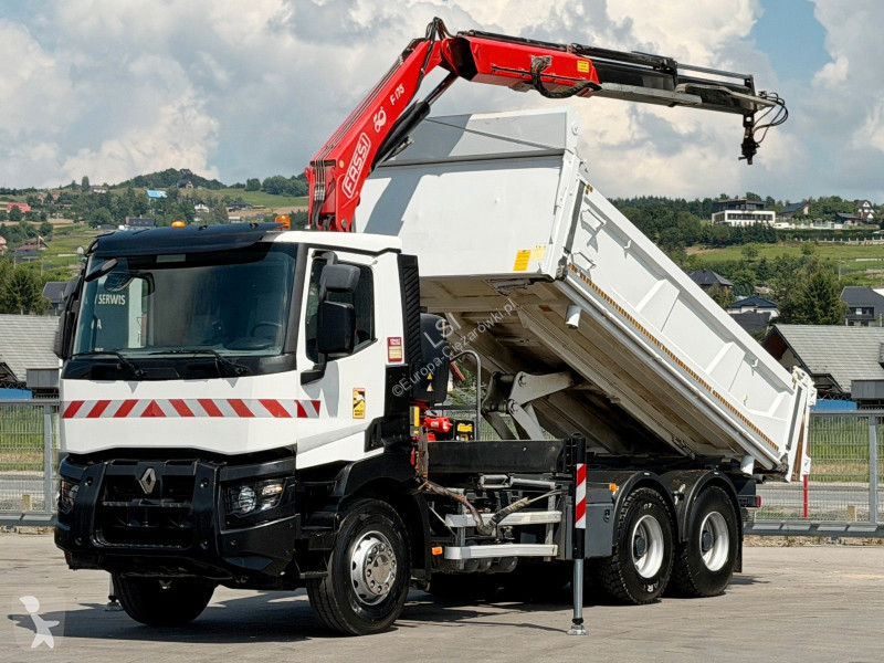 Камион Renault C 380* KIPPER 5,20 m* KRAN/FUNK...