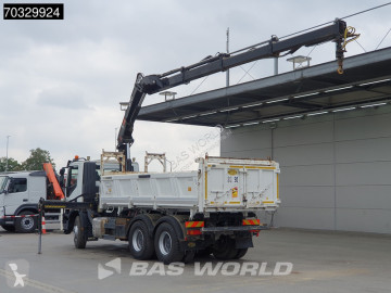 Камион Iveco Trakker 450 6X4 HIAB 144 E-3 Hiduo Kran Crane 11m3 Meiller 2-way tipper Full Steel Big-Axle Euro 6