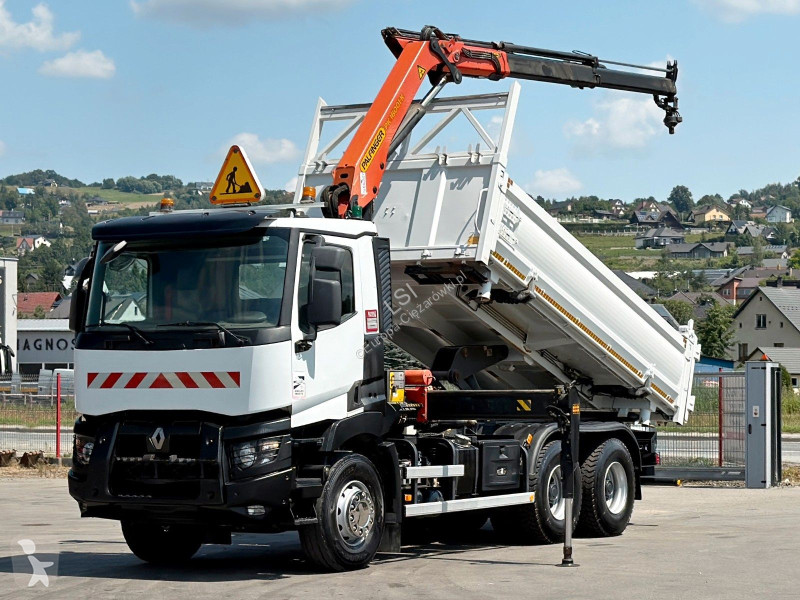 Camión Renault C 380* KIPPER 5,20 m* KRAN/FUNK...