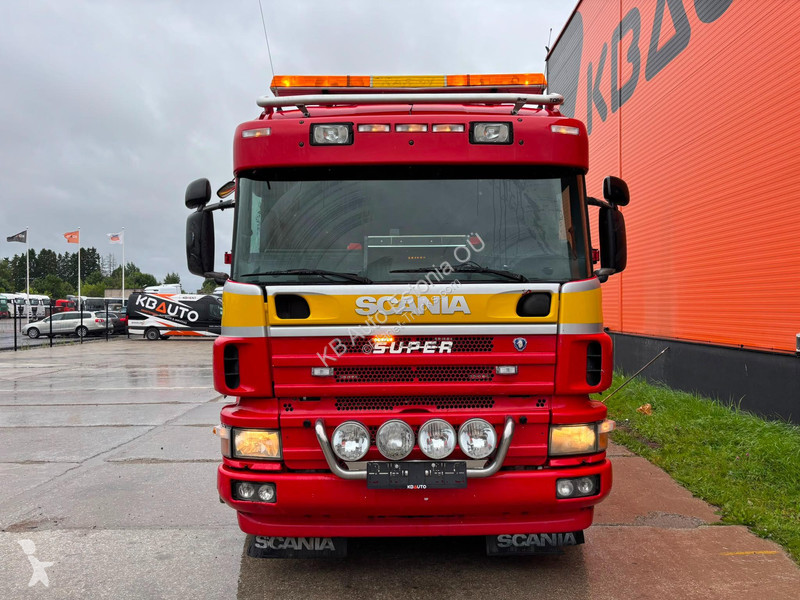 شاحنة Scania P 114 6x2 SWS PF100 / 2x 5 ton+10...