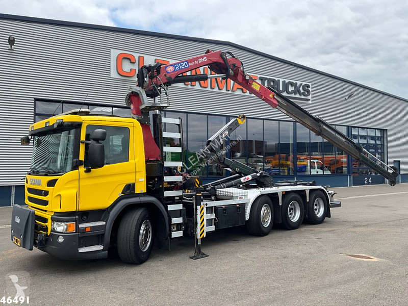 شاحنة Scania 450 Euro 6 HMF 21 Tonmeter laadkraan