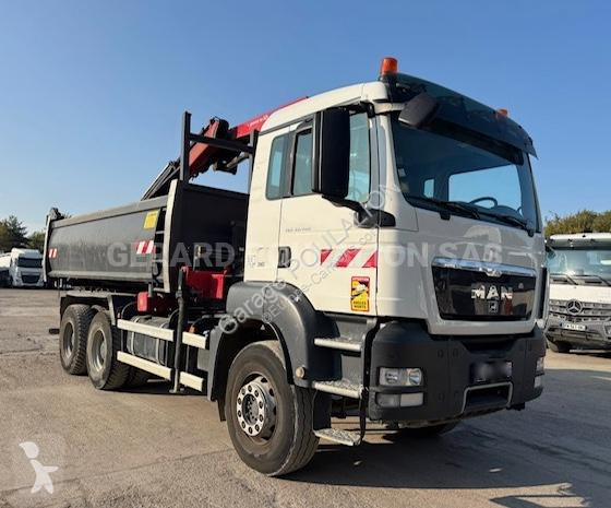 شاحنة MAN BI-BENNE MARREL + grue HMF 1310K3...